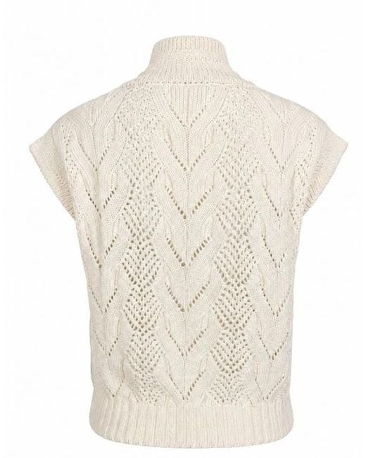 D.exterior White Wool Jacket