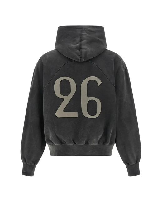 Fear Of God Black "26" Classic Fit Half Raglan Hoodie