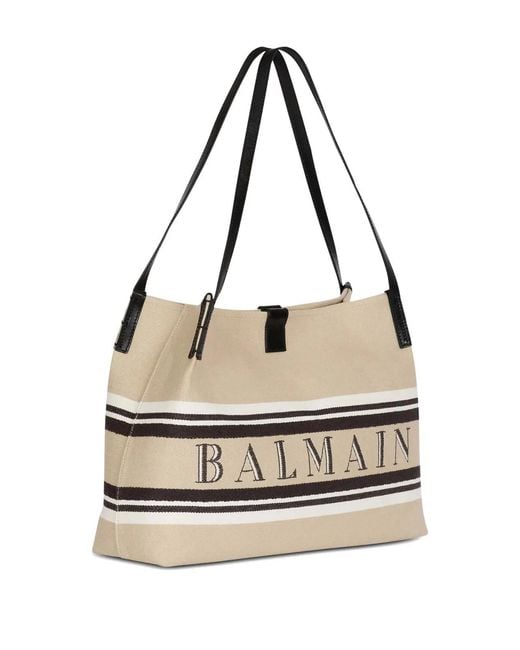 Balmain Metallic Open Tote Large
