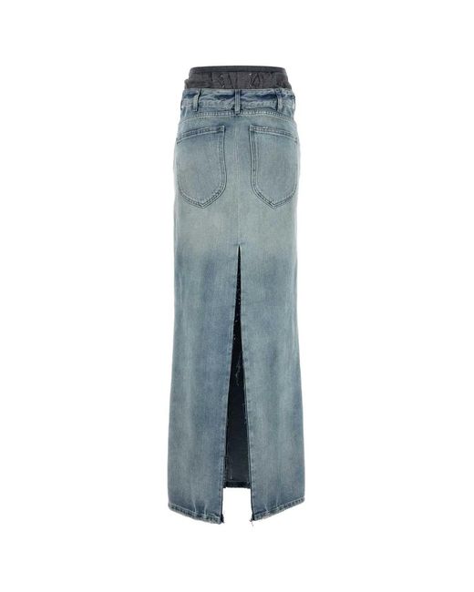 Maison Margiela Blue Denim Skirt