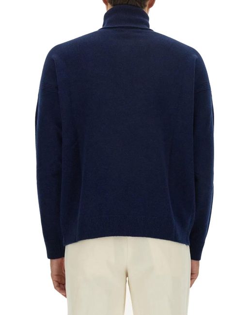 Maison Kitsuné Blue Maison Kitsuné Fox Head Jersey for men