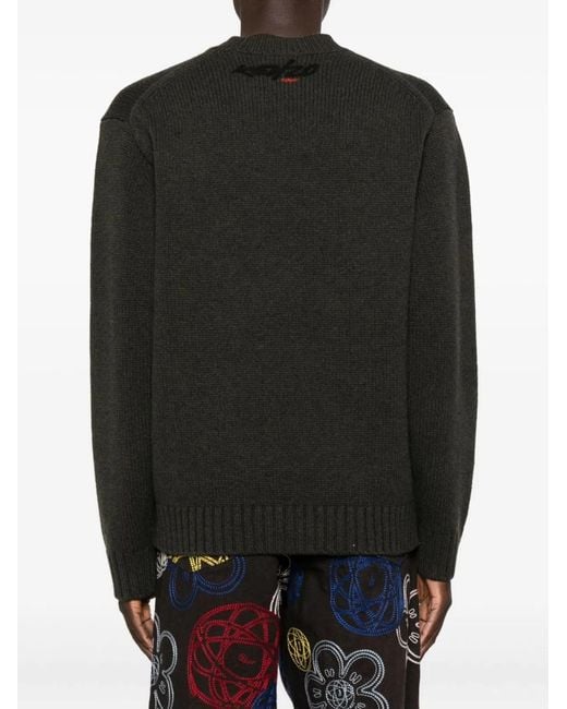 KENZO Red Sweater With Boke Flower for men
