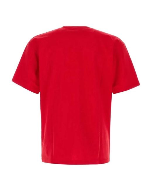 Valentino Red Cotton T-Shirts for men