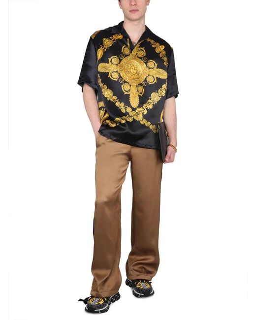 Versace Natural Drawstring Pants for men