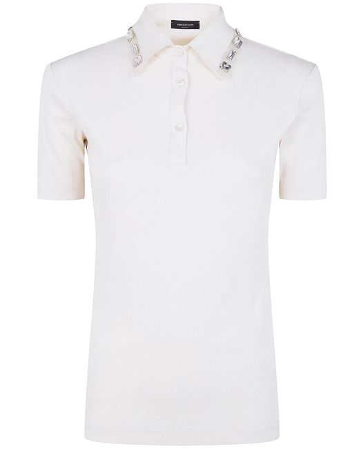 Fabiana Filippi White "Campagna" Polo Shirt