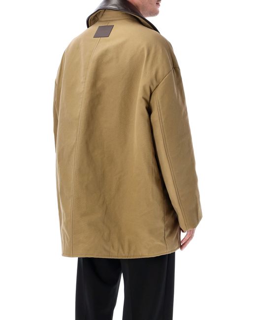 Balenciaga Natural Heavy Cotton Caban for men
