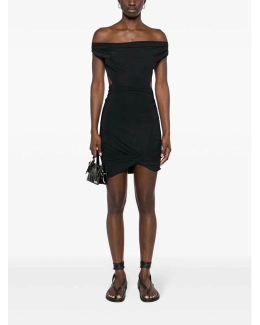 Amazuìn Black Ester Mini Dress