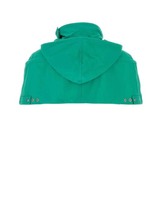 Prada Green Nylon Cape for men