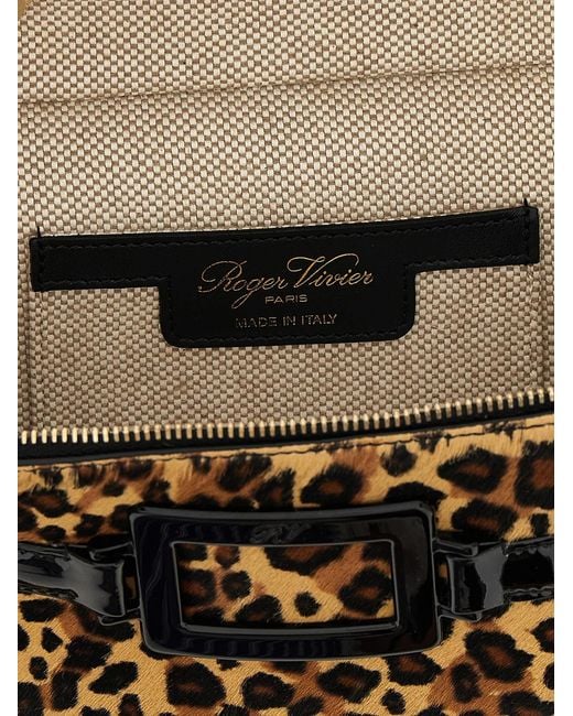 Roger Vivier Black 'Belle Vivier Vanity' Mini Handbag