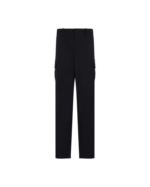 Bottega Veneta Black Wool Cargo Trousers