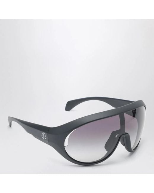Moncler Gray Visor Sunglasses for men