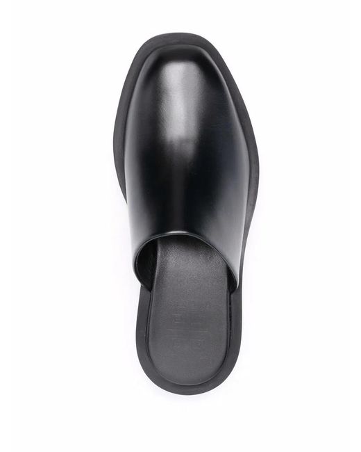 Givenchy Black Squared Loafers With 4 Cm Heel