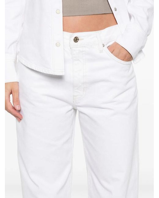 FRAME White Cotton Jeans