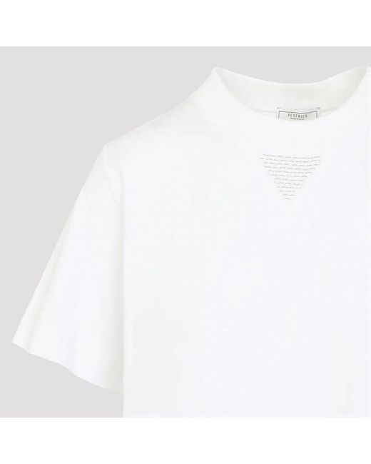 Peserico White Cotton T-Shirt