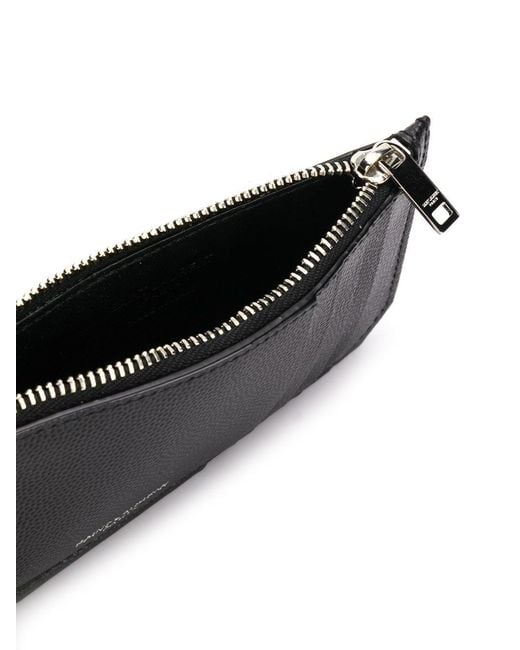 Saint Laurent Black Fragments Card Holder With Zip for men