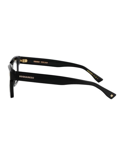 DSquared² Black Acetate Glasses for men