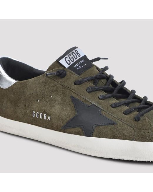 Golden Goose Deluxe Brand Green Super Star Sneakers for men
