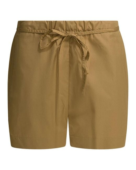 Loulou de Saison Green Cotton Shorts