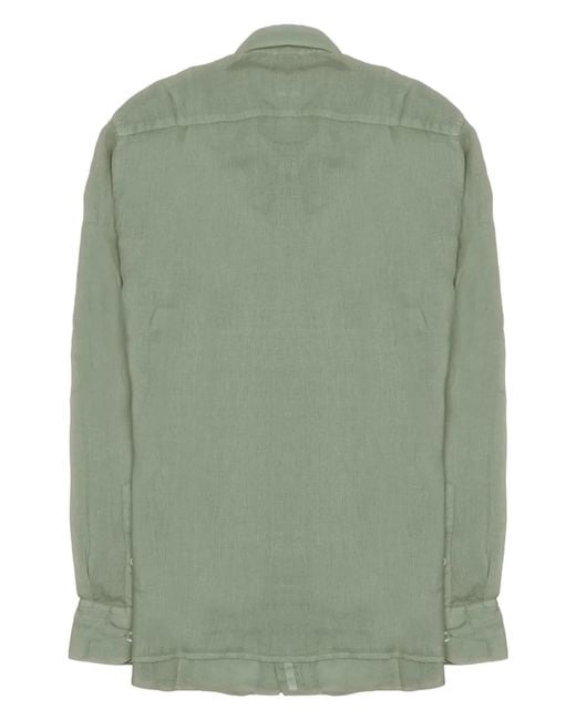 120% Lino Green Camicia for men