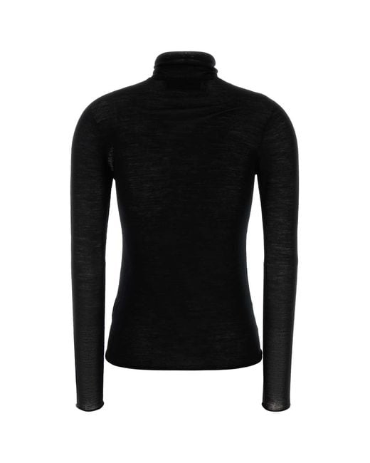 Carven Black Kn328-Turtle-Neck Jumper