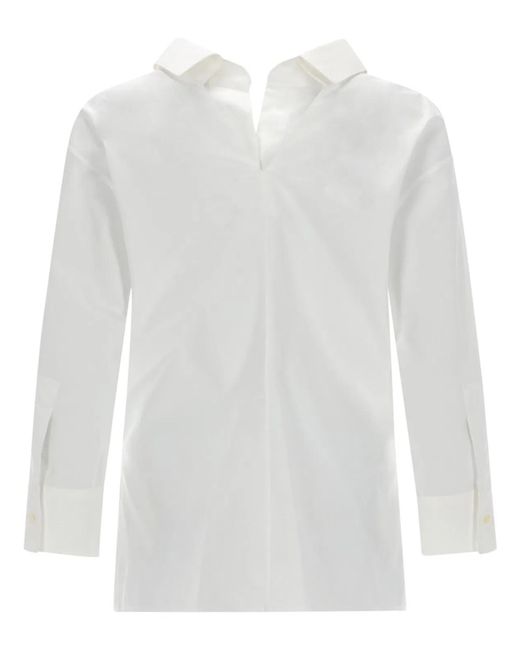 Givenchy White Camicia "Cut-Out"