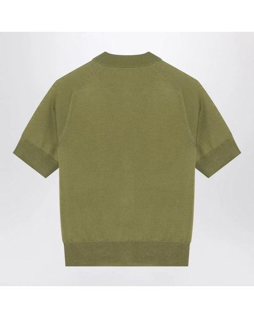 AMI Green Matcha Ami De Coeur Wool Cardigan