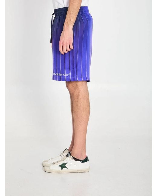 Casablanca Blue Shockweave Shorts for men
