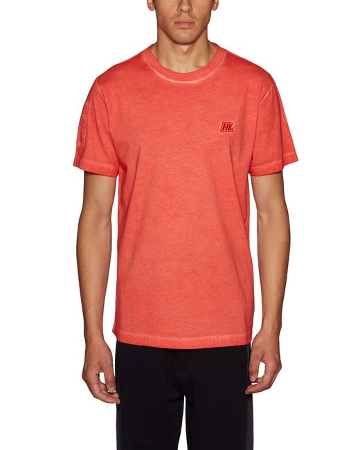 Sketch Tee Red Helmut Lang T Shirt Helmut Lang Men's Red Cotton