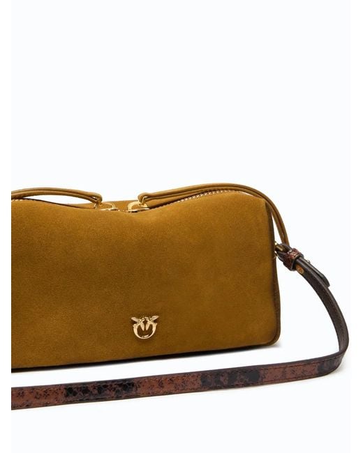 Pinko Metallic Bauletto Trittico Mini Suede