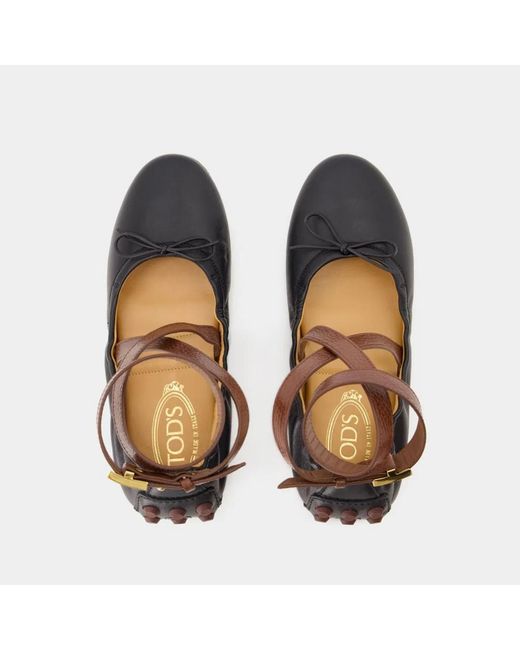Tod's Brown Gommini Ballerinas