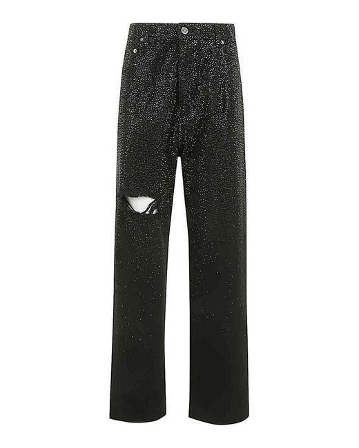 Golden Goose Deluxe Brand Black Bleached Washed Denim