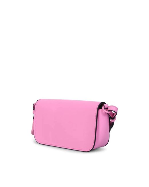 J.W. Anderson Pink Anchor Logo Chain Baguette Shoulder Bag