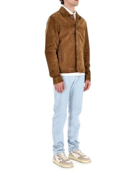 Jacob Cohen Brown Giubbino Trucker for men