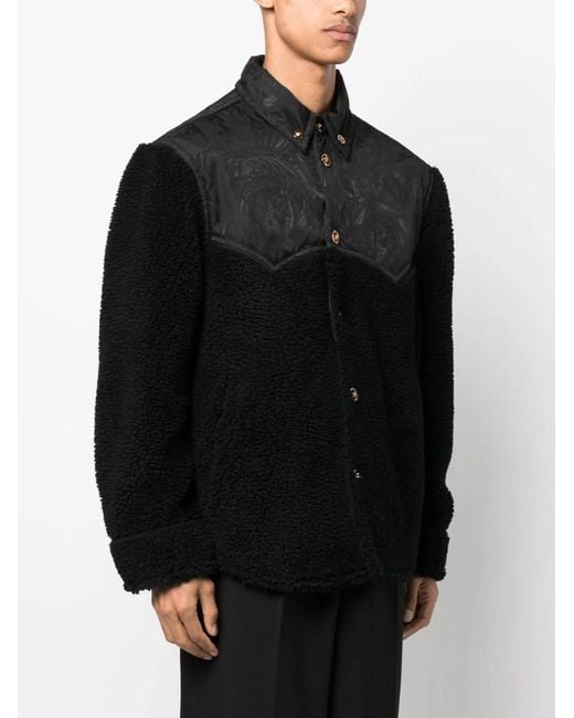 Versace Black Silhouette Baroque Jacket for men