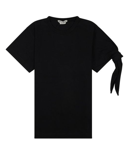 J.W. Anderson Black T-Shirt Con Nodo