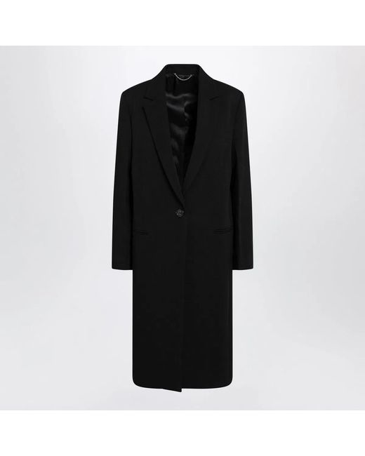 Totême Black Garderob Oversized Wool Coat