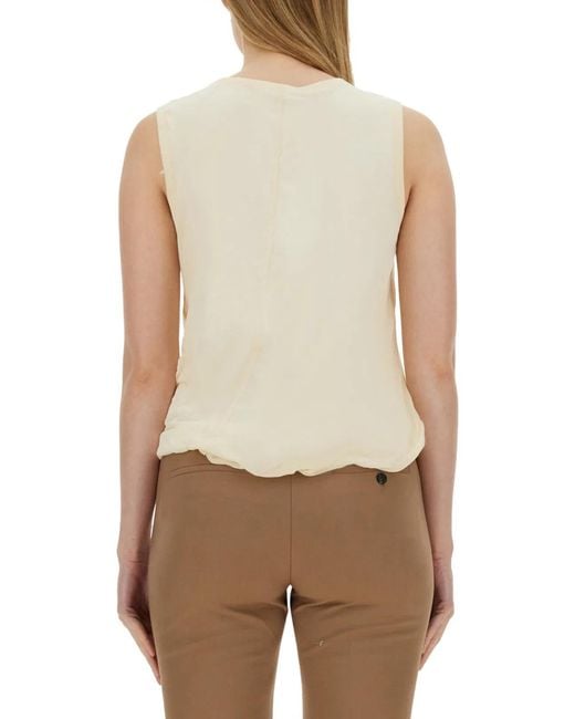 Helmut Lang Natural Jersey Tank Top