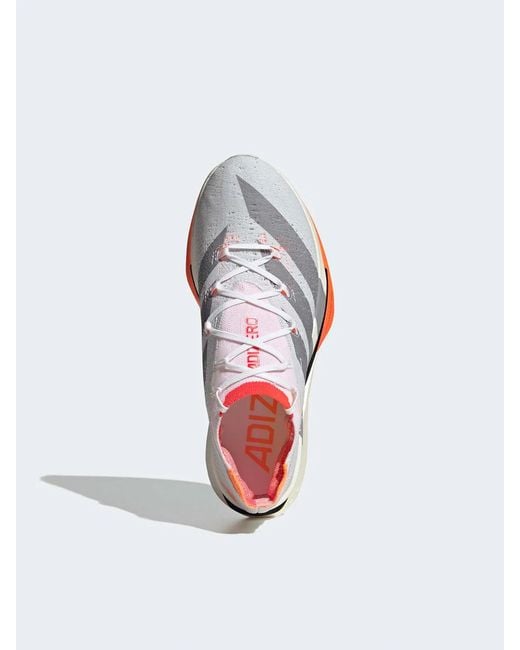 Adidas Originals White Adizero Prime X3 Strung Sneaker for men
