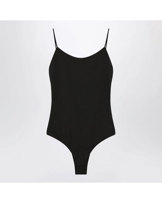 Jacquemus Black The Cabana Ruffled Swimsuit