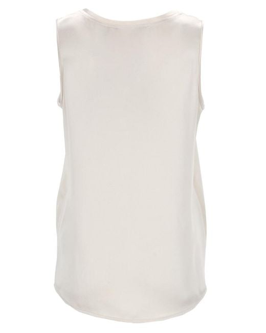 Max Mara White S Max Mara Smanicated Top