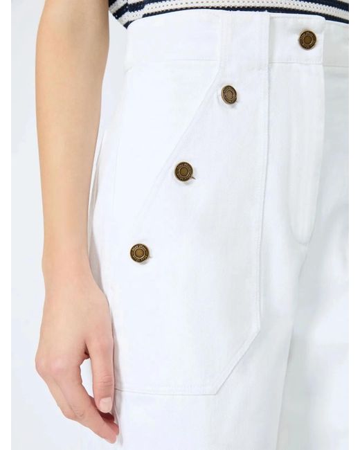 Max Mara White Mxmbadesse Trouser