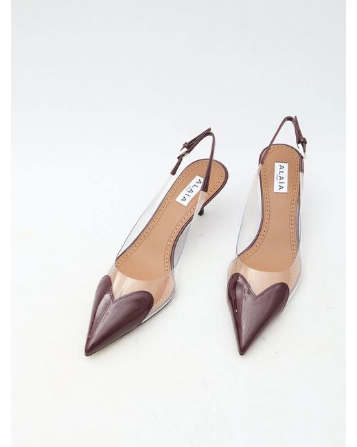 Alaïa White Slingbacks 55 For