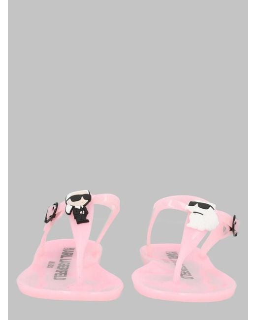 Karl Lagerfeld Pink Sandalo Infradito