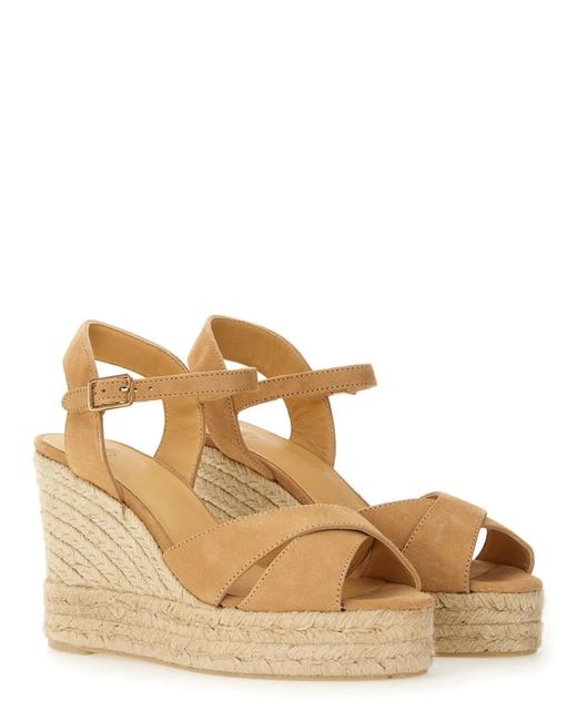 Castaner Natural Wedge Sandal "Blaudell"