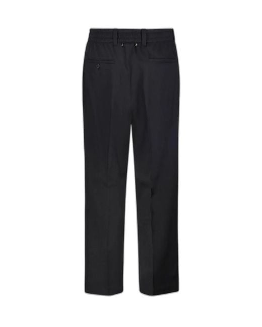 Golden Goose Deluxe Brand Black Virgin Wool Trousers for men