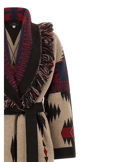Alanui Black 'Icon' Long Coat