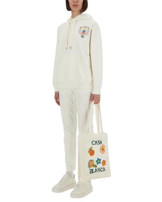 Casablanca White "Casaway Mountain" Sweatshirt