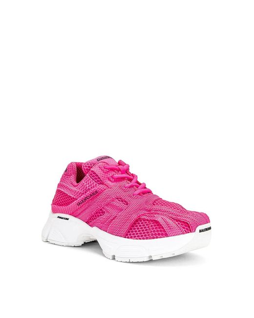 Balenciaga Pink Phantom Logo Sneakers