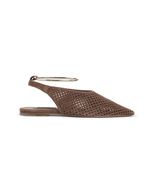 Jil Sander Brown Goat Leather Sling Back