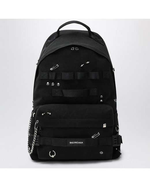 Balenciaga Black Medium Army Multicarry Backpack for men